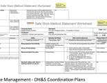 Project Management - OH&S Coordination Plans