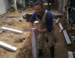 Home extension - install concrete stumps