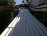 Rebuild & restoration of carport.  Here we used 8m length sheets without cuts!