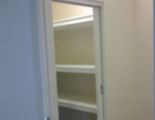 Build new storage room with cavity slider & shelving