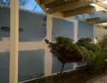 Blueboard installation (backyard feature wall)